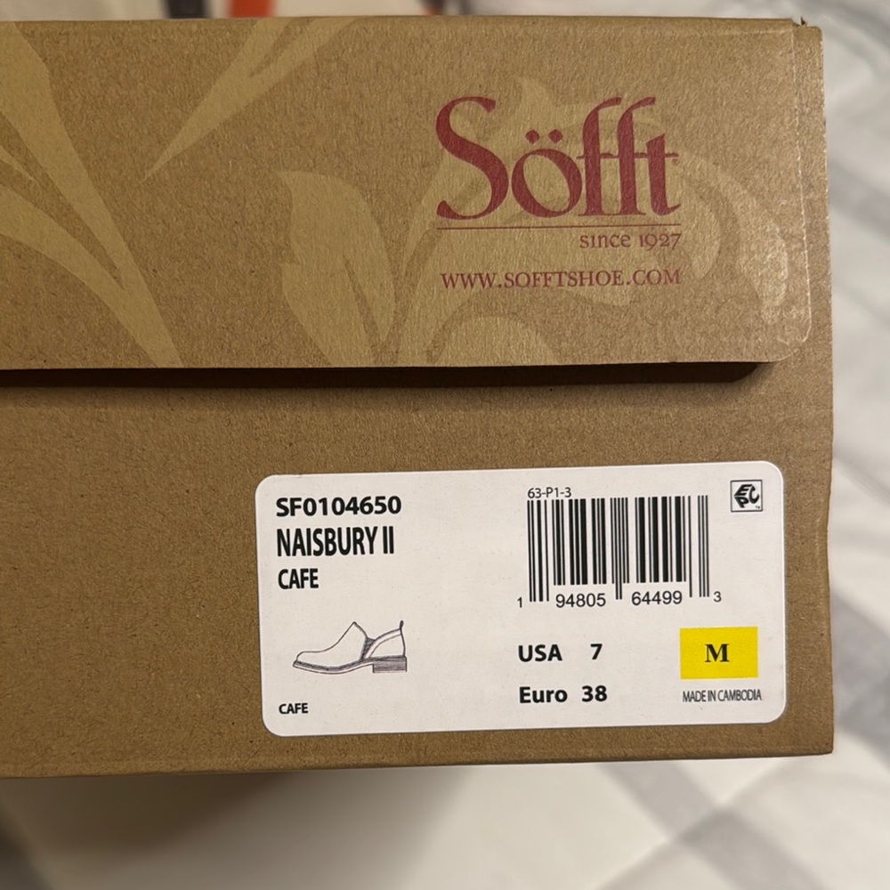 Sofft Brown Loafers Slip-Ons with Smooth Leather Upper - Picture 2 of 4